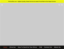Tablet Screenshot of fixyourdisc.com